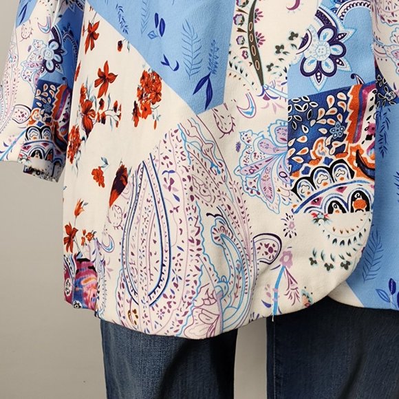 SHEIN Vibrant Patchwork Blazer - Picture 5 of 10